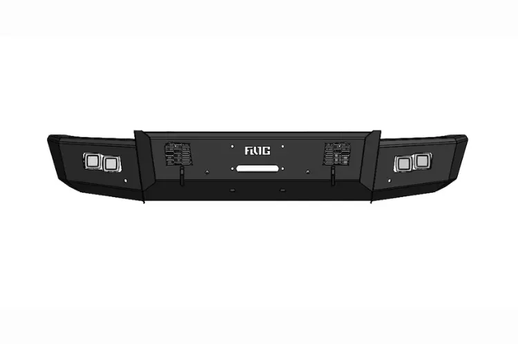 Flog Industries Fifs-F2555-2327F-Ac-S 2023-2027 Ford F250/F350 Superduty Frontier Series Front Winch Bumper Base With Adaptive Cruise And Sensors 1