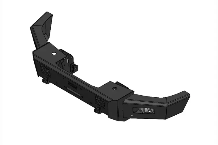 Flog Industries Fifs-F2555-2327F 2023-2027 Ford F450/F550 Superduty Frontier Series Front Winch Bumper Base 2