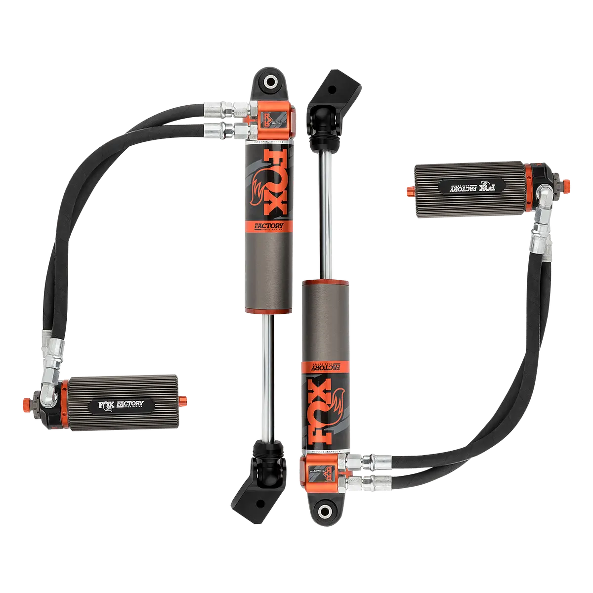 Fox 3.0 Remote Reservoir Front Shocks Adjustable | Factory Race Series Internal Bypass | 2-3 Lift | Gladiator Jt 1