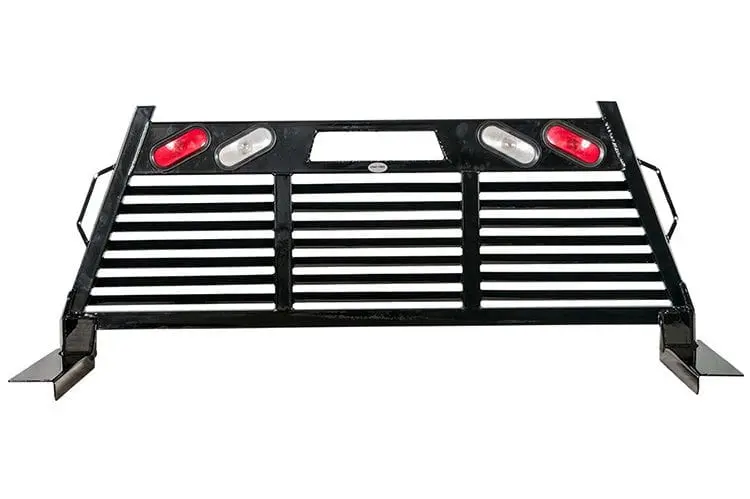 Frontier 110-41-0008 Dodge Ram 2500/3500 2010-2024 Heavy Duty Full Louvered Headache Rack With Lights 1