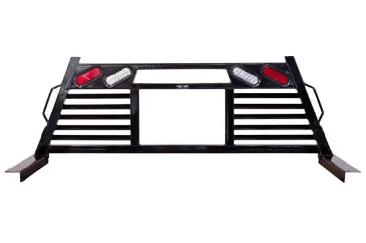 Frontier 110-19-9009 Ford F250/F350 Superduty 1999-2016 Hd Heavy Duty Open Window Incl. Lights One-Piece Welded Headache Rack 1