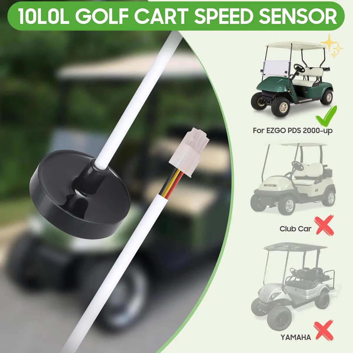 Golf Cart 36V Speed Sensor With Magnet For Ezgo Pds 2000-Up Electric Models - 10L0l 2