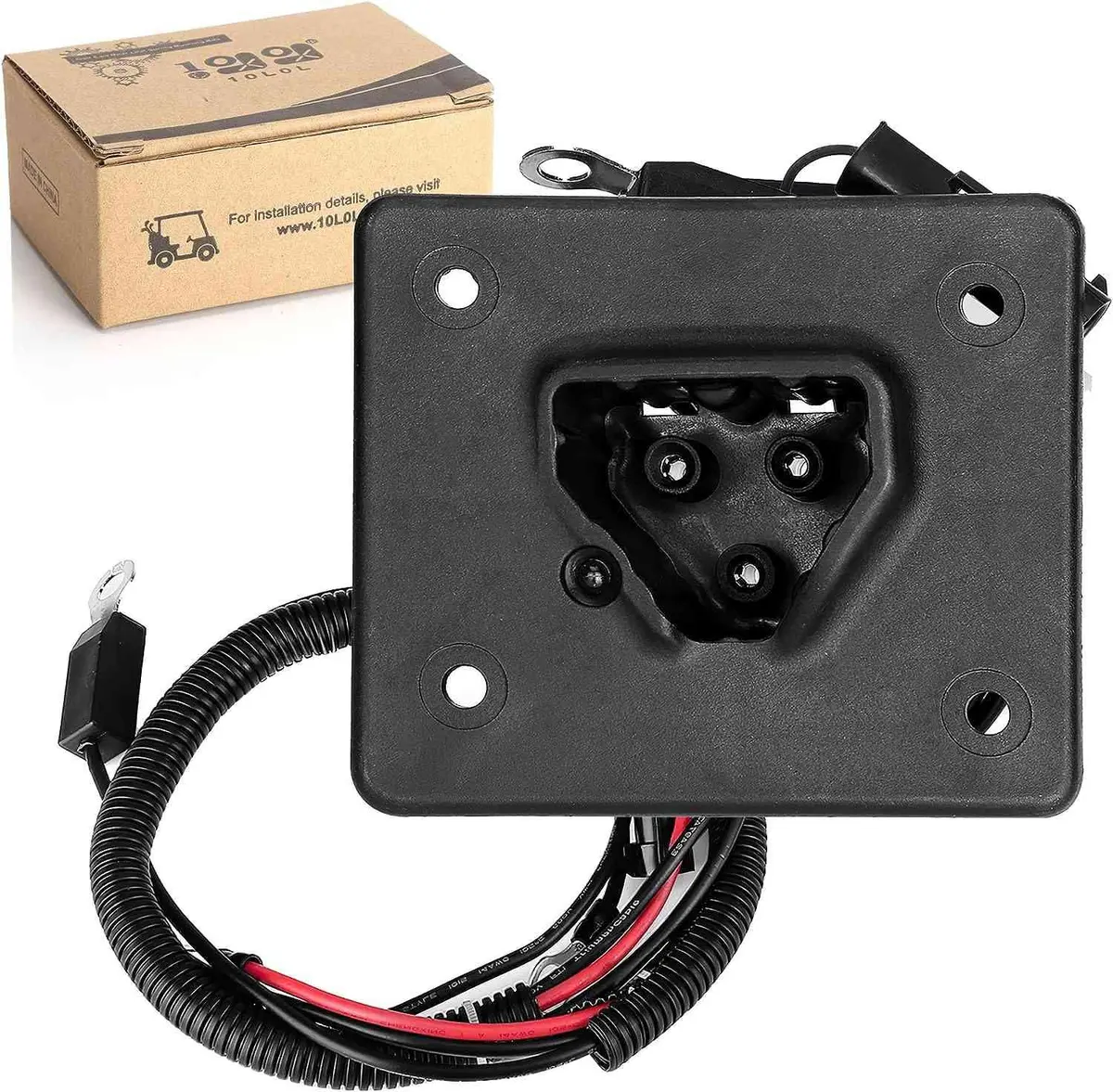 Golf Cart 48 Volt Battery Charger Receptacle For Ezgo Rxv & Txt 2008-Up - 10L0l 1