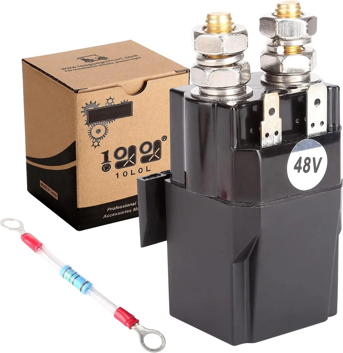 Golf Cart 48V Solenoid Assembly 200A For Club Car Ds & Precedent 2015-Up - 10L0l 1