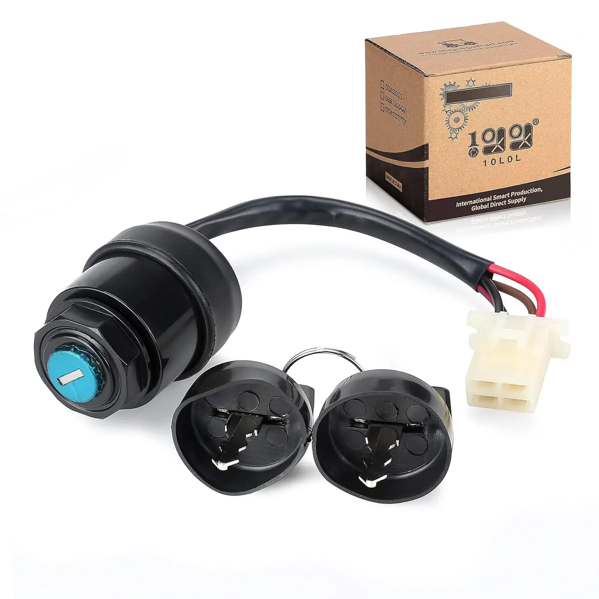 Golf Cart 4Pin Ignition Key Switch With Wiring Harness For Yamaha G14 G&E | 10L0l 1