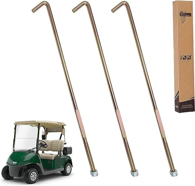 Golf Cart Battery Hold Down Rod J-Bolt & Nut For Ezgo Rxv 2008-Up Electric - 10L0l 1