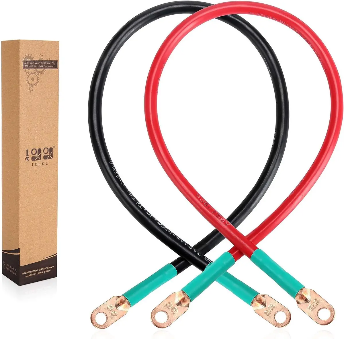 Golf Cart Battery Inverter Cables Set For Ezgo Club Car Yamaha Solar Marine Rv - 10L0l 1