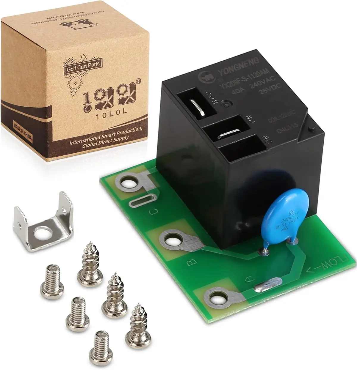 Golf Cart Charger Relay Board Assembly For Ezgo Powerwise Ii Battery - 10L0l 1