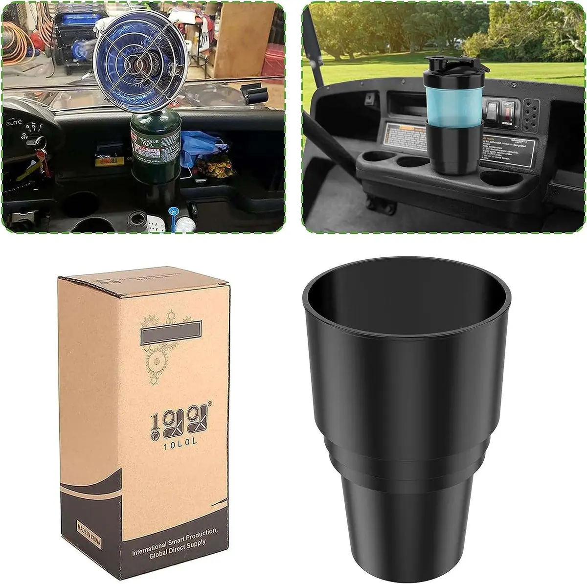 Golf Cart Heater Propane Cup Holder For Ezgo Club Car Yamaha - 10L0l 1