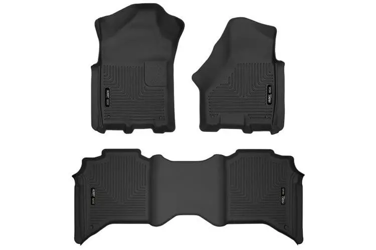Husky Liners 53638 Dodge Ram 2500/3500 2019-2023 X-Act Contour Front & 2Nd Seat Floor Liner Crew Cab - Black 1
