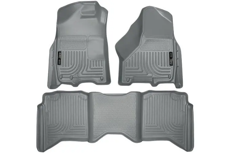 Husky Liners 99002 Dodge Ram 2500/3500 2010 Weatherbeater Front & 2Nd Seat Floor Liner Grey 1