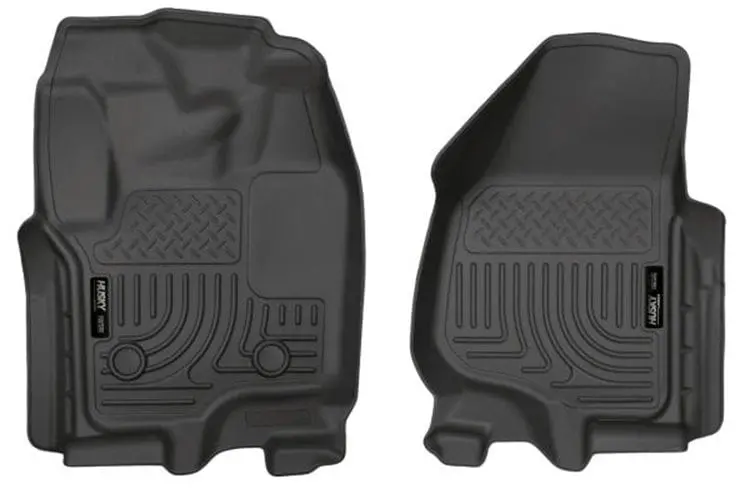 Husky Weatherbeater 2012-2016 Ford F250/F350/F450 Super Duty Front Floor Liner 18701 Black 1