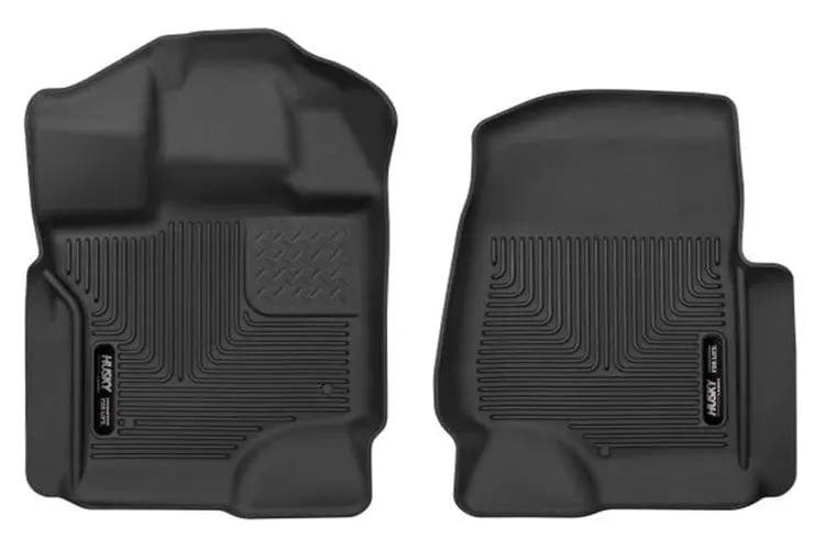 Husky Weatherbeater 2017-2023 Ford F250/F350/F450 Super Duty Front Floor Liner 13301 Black 1