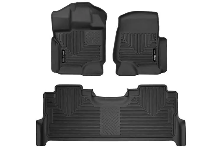 Husky X-Act Contour 2017-2022 Ford F250/F350/F450 Super Duty Front & 2Nd Seat Floor Liner 53388 1