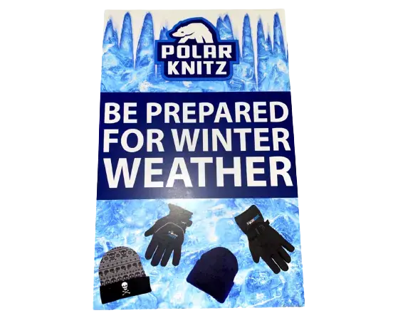 Merchandising Fixture - Polar Gear Winter Hat And Glove Header Sign Only 977120 1