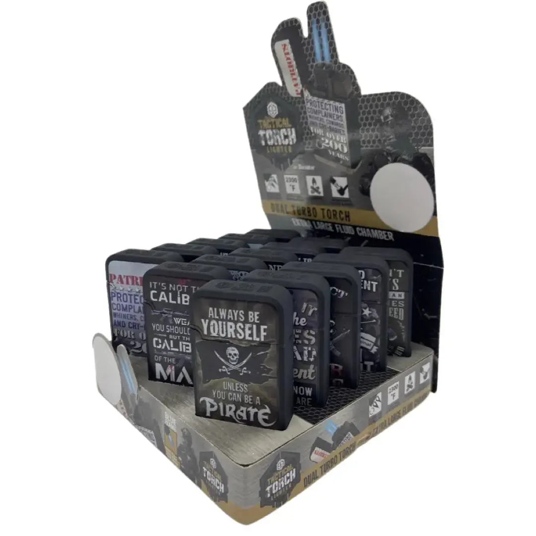 Patriotic Tac Gear Dual Torch Lighter- 15 Pieces Per Retail Ready Display 23086 1