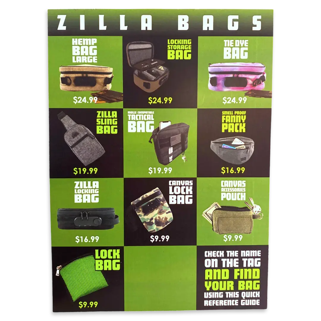 Merchandising Fixture - Zilla Bag Signage Only 977210 1