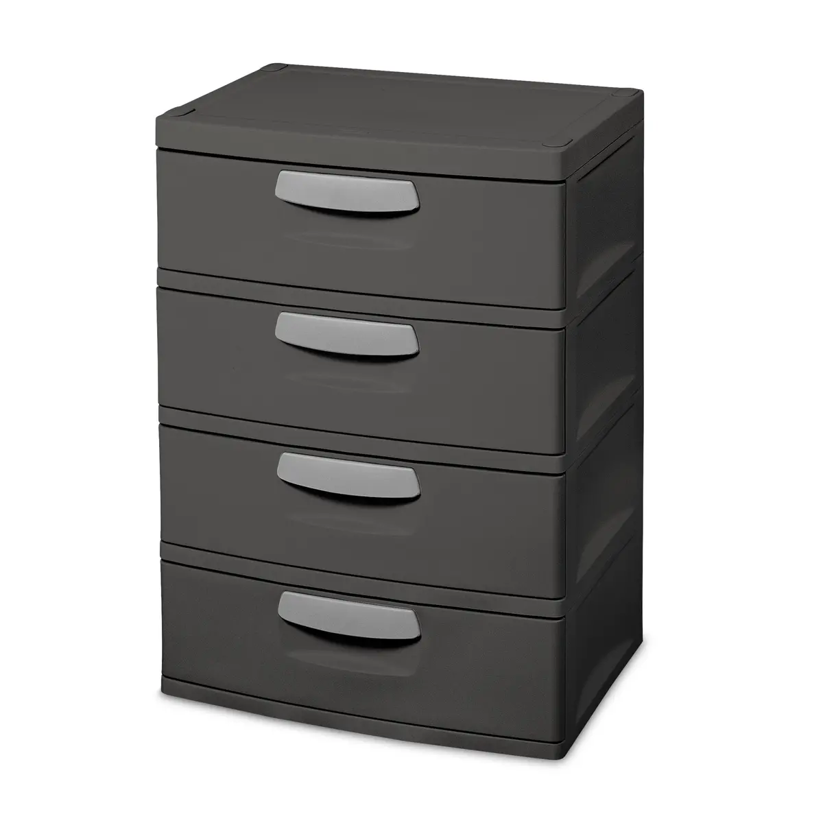 Sterilite, 4 Drawer Unit, Flat Gray 1