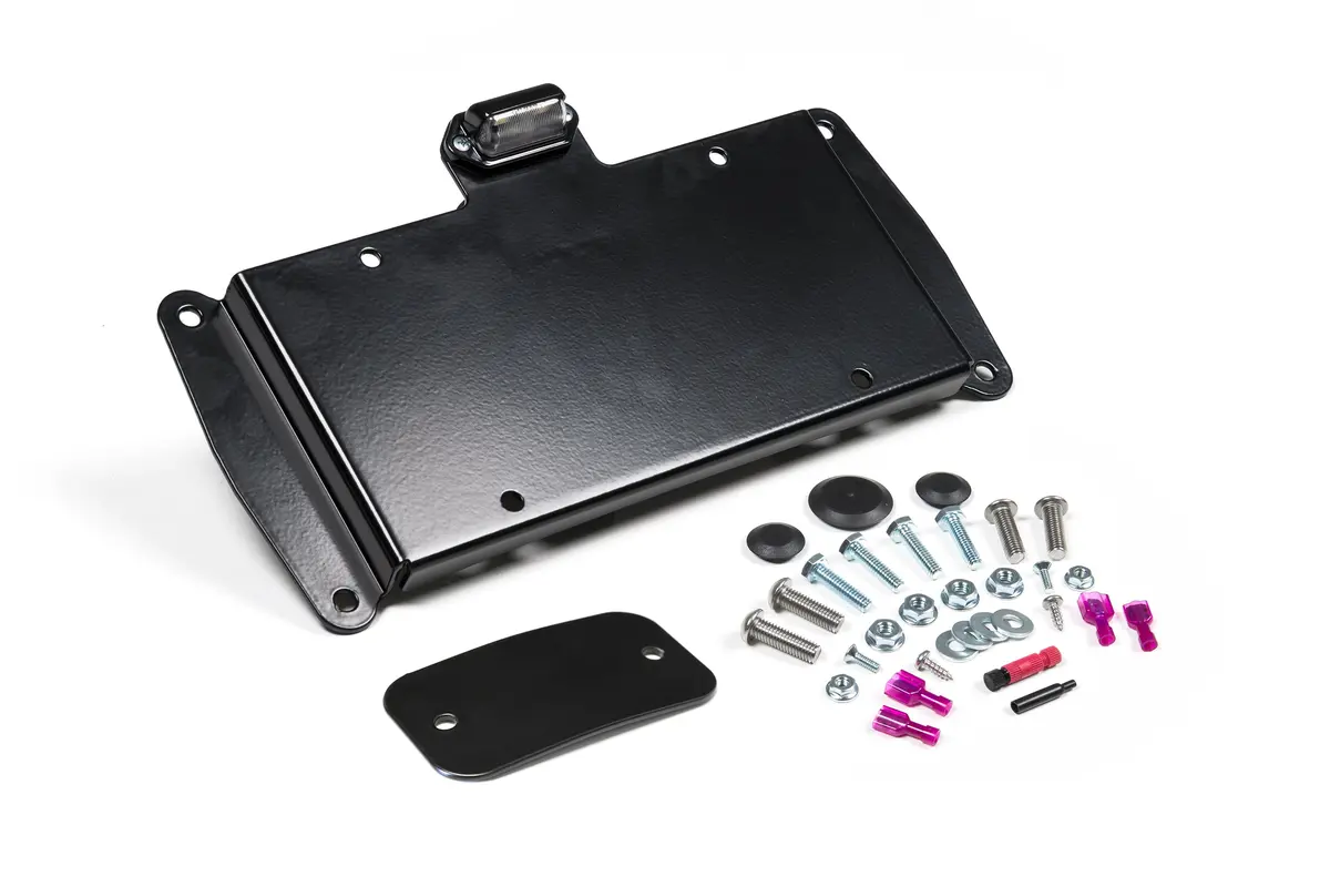 License Plate Relocation Kit W/Light | Wrangler Jk 1