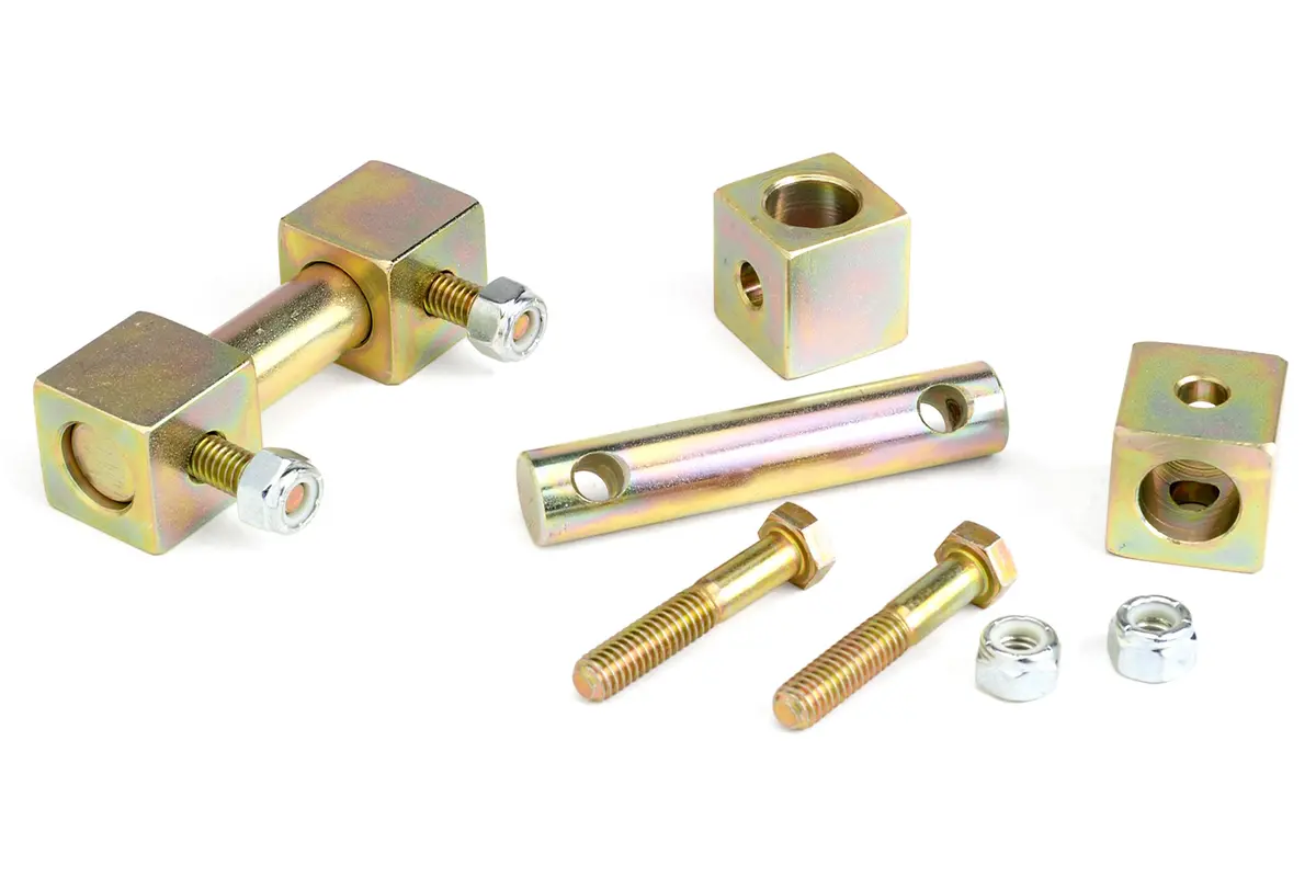 Shock Bar Pin Eliminator | Front Lower | Wrangler Tj & Lj, Cherokee Xj, Comanche Mj, Grand Cherokee Zj & Wj 1