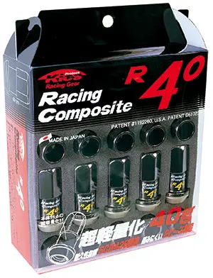 Project Kics R40 (16+4 Locks) Lug Nuts - Black Chrome 1