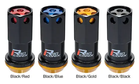 Project Kics R40 Iconix Lug Nuts - 14Mm Black 2