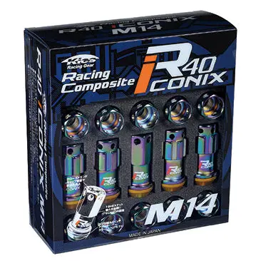 Project Kics R40 Iconix Lug Nuts - 14Mm Neochrome 1