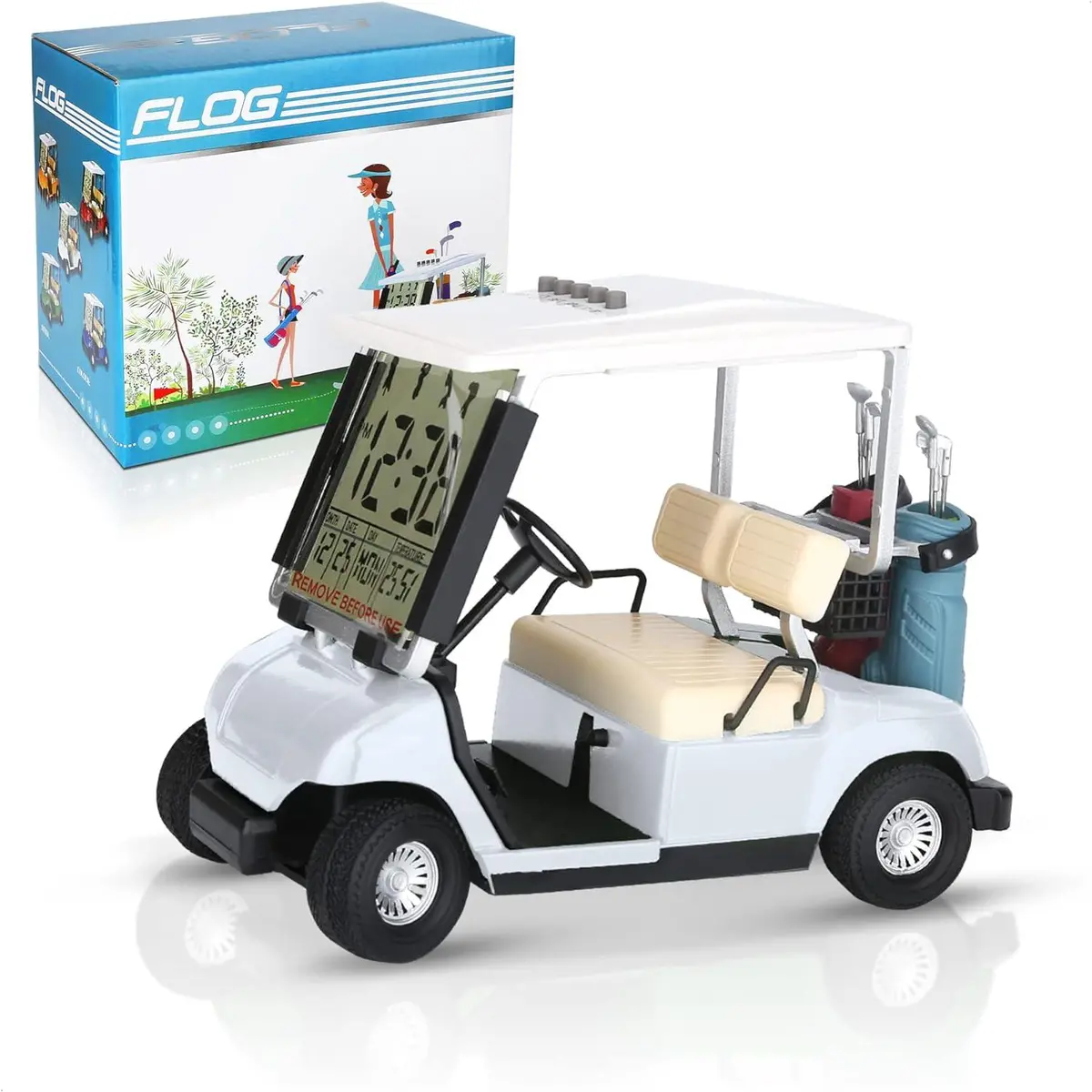 Lcd Display Mini Golf Cart Clock For Golf Fans Gift Race Souvenir - 10L0l 1