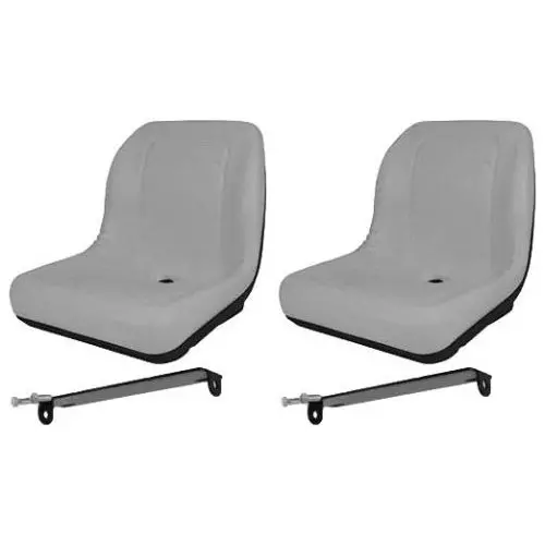 2 Gator Loader Compact Lawn Mower Garden Tractor Seat W/ Flip Bracket 1