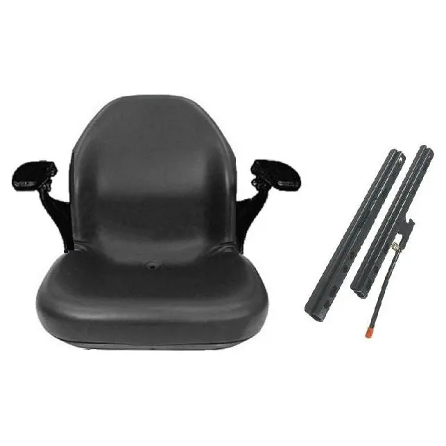 Skid Loader Compact Lawn Mower Garden Tractor Seat W/ Arm Rests 4