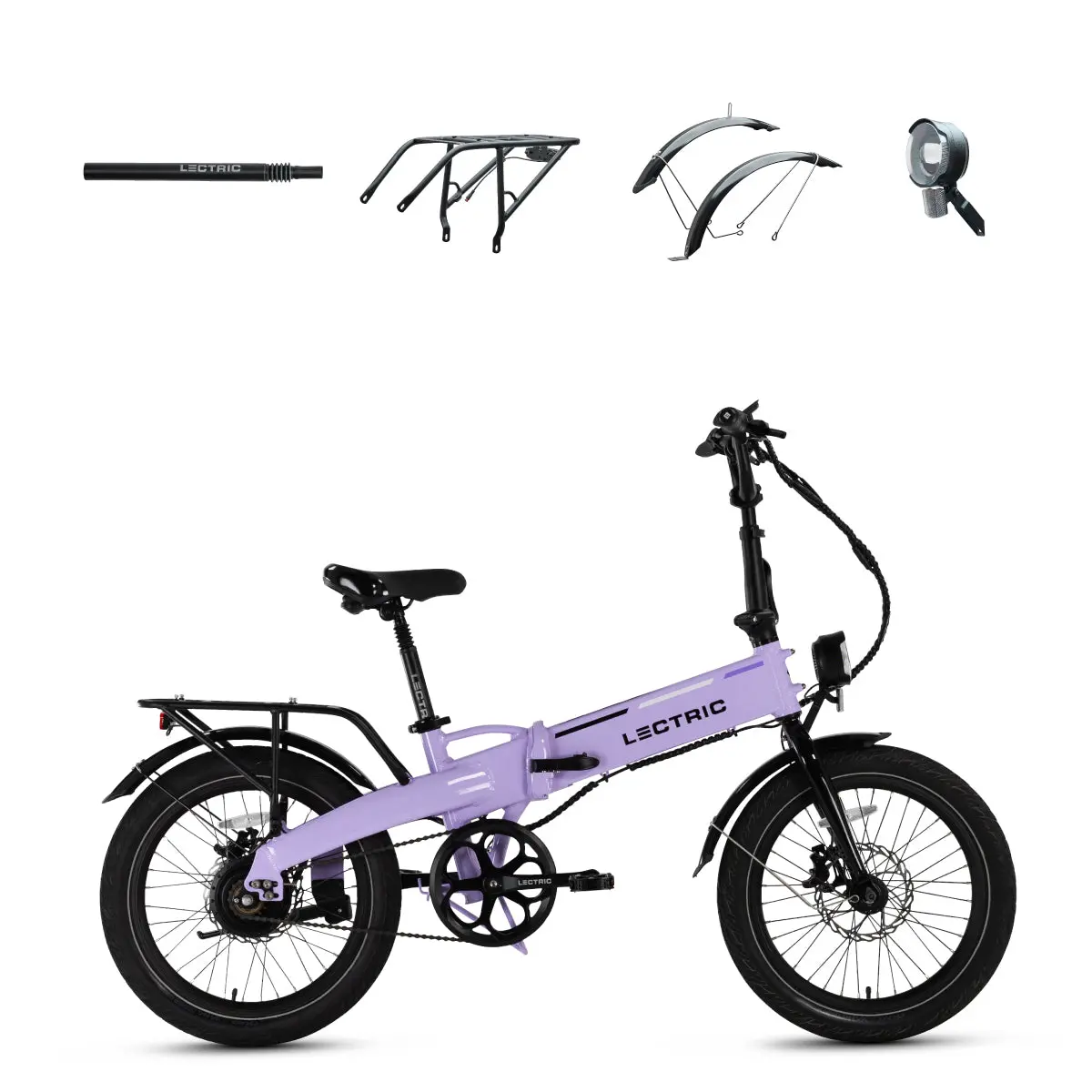 Xp Lite2 Lavender Haze Long-Range + Free Rear Rack, Fenders, Elite Headlight, Suspension Seat Post ($346 Value) 1