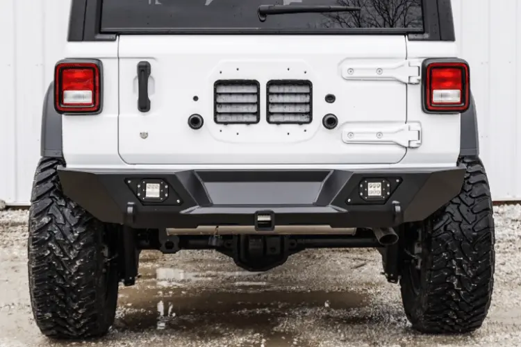 Lod Offroad Destroyer Rear Bumper Jeep Wrangler Jl 2018-2021 Shorty Jrb1801 1