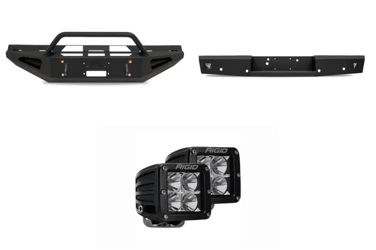 2004 Ford F250 Superduty Night Raider Kit - Fab Fours + Rigid Lighting 1