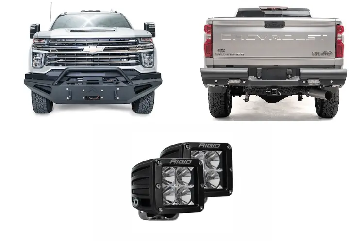 2023 Chevy Silverado 2500Hd Night Raider Kit - Fab Fours + Rigid Lighting 1