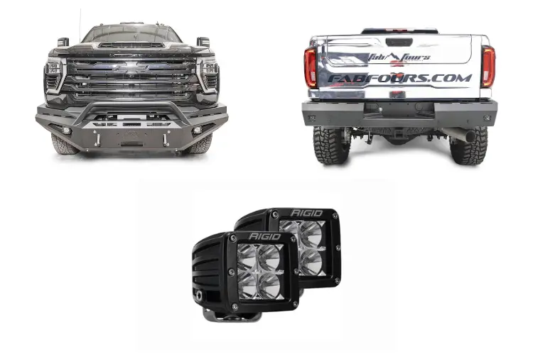 2025 Chevy Silverado 2500Hd Night Raider Kit - Fab Fours + Rigid Lighting 1