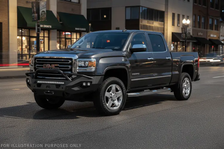 2019 Gmc Sierra 2500Hd Night Raider Kit - Fab Fours + Rigid Lighting 2