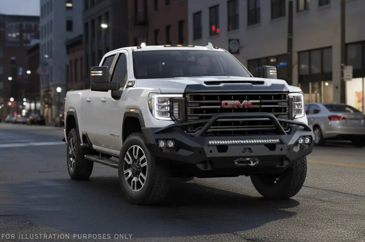 2023 Gmc Sierra 2500Hd Night Raider Kit - Fab Fours + Rigid Lighting 2