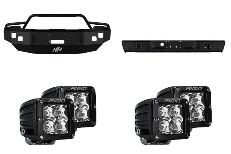 2005 Dodge Ram 2500 Night Raider Kit - Hammerhead Bumpers + Rigid Lighting 1