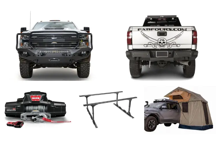 2019 Chevy Silverado 2500Hd Overland Adventure Kit -  Fab Fours + Warn Winch + Truxedo Rack + Arb Rooftop Tent 1