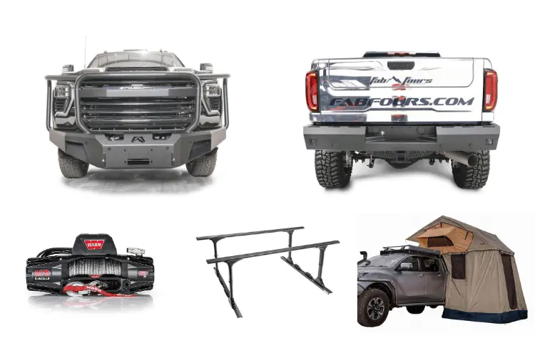 2025 Chevy Silverado 2500Hd Overland Adventure Kit -  Fab Fours + Warn Winch + Truxedo Rack + Arb Rooftop Tent 1