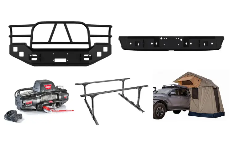 2007 Ford F250 Superduty Overland Adventure Kit - Hammerhead Armor + Warn Winch + Truxedo Rack + Arb Rooftop Tent 1