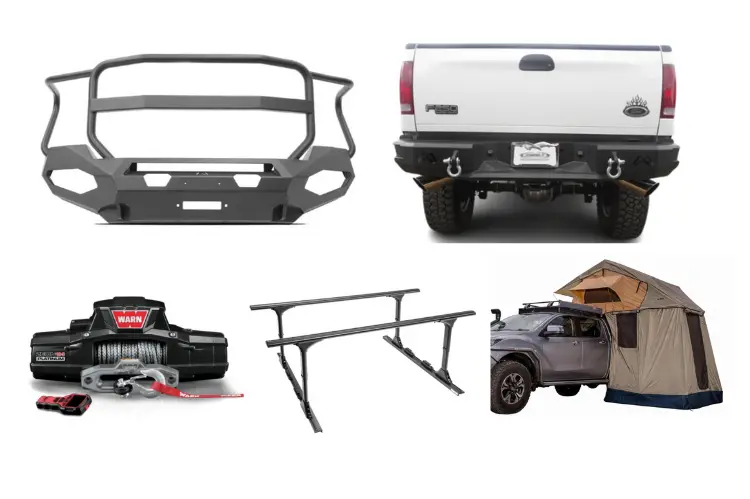 2016 Ford F250 Superduty Overland Adventure Kit - Fab Fours + Warn Winch + Truxedo Rack + Arb Rooftop Tent 1