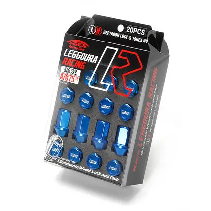 Project Kics Leggdura Racing Duralumin Lug Nuts (16+4 Locks) - Blue 1