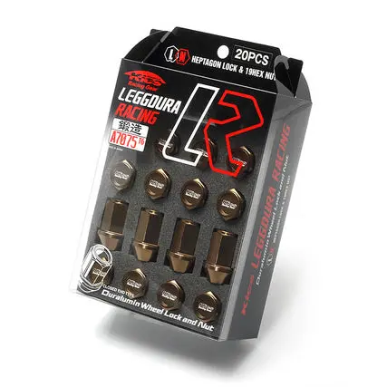 Project Kics Leggdura Racing Duralumin Lug Nuts (16+4 Locks) - Bronze 1