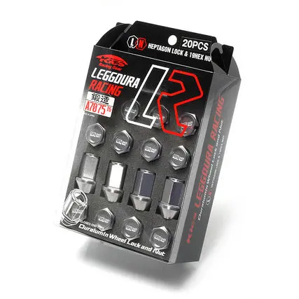 Project Kics Leggdura Racing Duralumin Lug Nuts (16+4 Locks) - Silver 1