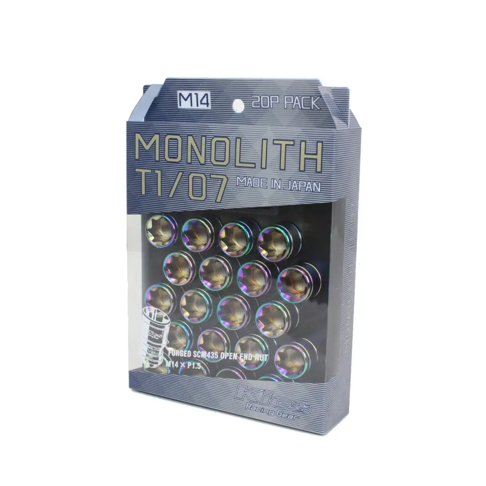 Project Kics Monolith Ti/07 Lug Nuts - Neochrome 1