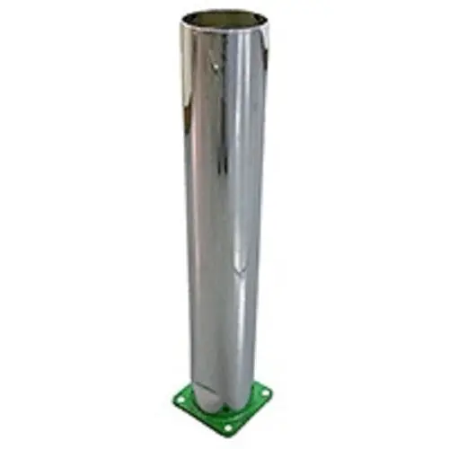 Chrome Exhaust Pipe For John Deere W/ Dent 21" Tall - 3 1/2" Od 2