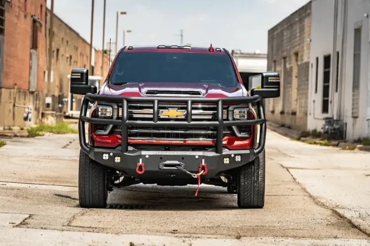 Road Armor Stealth Front Winch Bumper Titan Ii Guard 3242F2b 2024-2026 Chevy Silverado 2500/3500 1