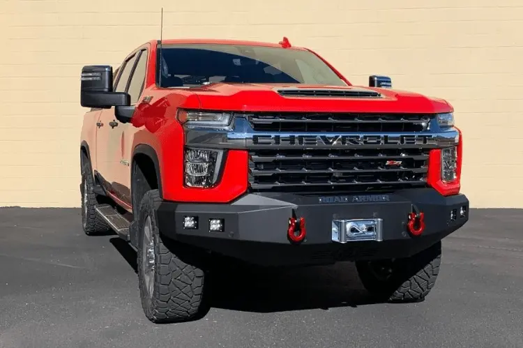 Road Armor Stealth 3202F0b 2020-2023 Chevy Silverado 2500Hd/3500Hd Front Winch Ready Bumper Base And Square Fog Light Hole 1