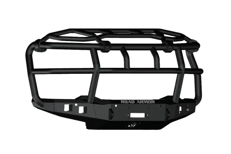 Road Armor Stealth 3242F6b-Nw 2024-2025 Chevy Silverado 2500/3500 Front Bumper Non-Winch Titan Ii Grille Guard Intimidator Textured Black 1